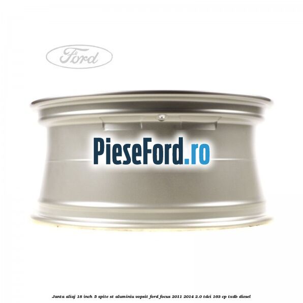 Janta aliaj 18 inch, 5 spite ST aluminiu vopsit Ford Focus 2011-2014 2.0 TDCi 163 cp TXDB diesel