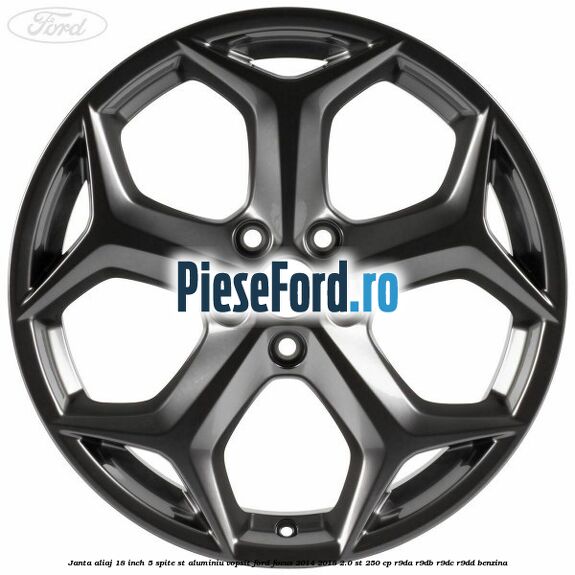 Janta aliaj 18 inch, 5 spite ST aluminiu vopsit Ford Focus 2014-2018 2.0 ST 250 cp R9DA, R9DB, R9DC, R9DD benzina