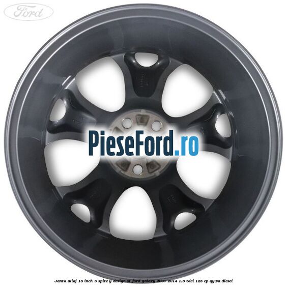 Janta aliaj 18 inch, 5 spite, Y design ST Ford Galaxy 2007-2014 1.8 TDCi 125 cp QYWA diesel