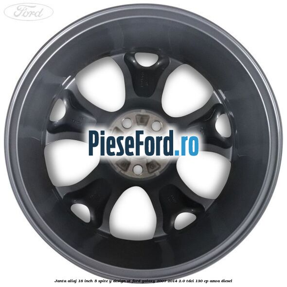 Janta aliaj 18 inch, 5 spite, Y design ST Ford Galaxy 2007-2014 2.0 TDCi 130 cp AZWA diesel