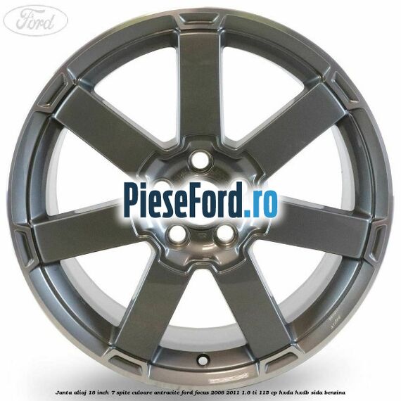 Janta aliaj 18 inch, 7 spite, culoare Antracite Ford Focus 2008-2011 1.6 Ti 115 cp Janta aliaj 18 inch, 7 spite, culoare Antracite Ford Focus 2008-2011 1.6 Ti 115 cp HXDA, HXDB, SIDA benzina
