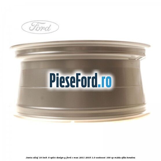 Janta aliaj 18 inch, 8 spite design Y Ford C-Max 2011-2015 1.0 EcoBoost 100 cp M2DA, SFDA benzina