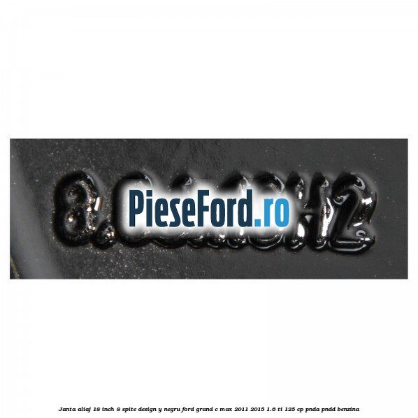 Janta aliaj 18 inch, 8 spite design Y negru Ford Grand C-Max 2011-2015 1.6 Ti 125 cp PNDA, PNDD benzina