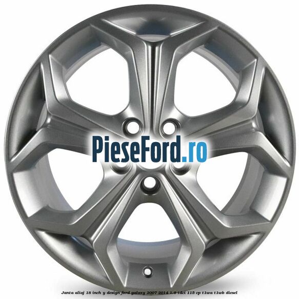 Janta aliaj 18 inch, Y design Ford Galaxy 2007-2014 1.6 TDCi 115 cp T1WA, T1WB diesel