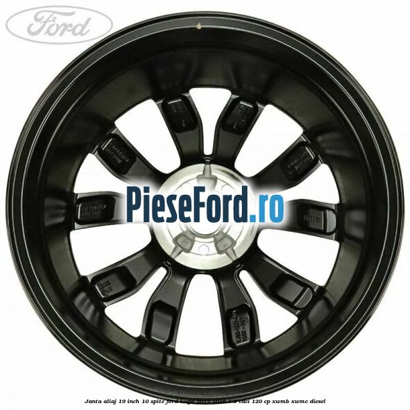 Janta aliaj 19 inch 10 spite Ford Kuga 2013-2016 1.5 TDCi 120 cp XWMB, XWMC diesel