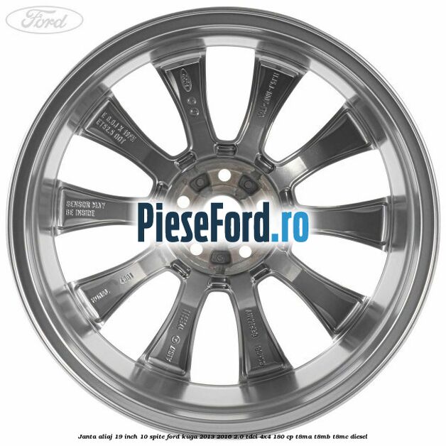Janta aliaj 19 inch, 10 spite Ford Kuga 2013-2016 2.0 TDCi 4x4 180 cp Janta aliaj 19 inch, 10 spite Ford Kuga 2013-2016 2.0 TDCi 4x4 180 cp T8MA, T8MB, T8MC diesel