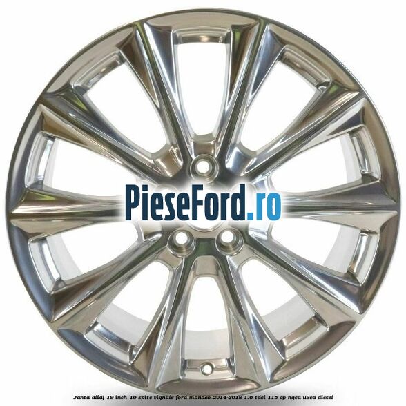 Janta aliaj 19 inch, 10 spite Vignale Ford Mondeo 2014-2018 1.6 TDCi 115 cp NGCA, U3CA diesel