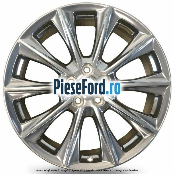 Janta aliaj 19 inch, 10 spite Vignale Ford Mondeo 2014-2018 2.5 149 cp S7CB benzina