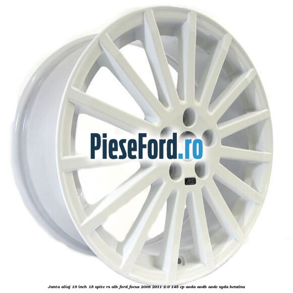 Janta aliaj 19 inch, 15 spite RS alb Ford Focus 2008-2011 2.0 145 cp AODA, AODB, AODE, SYDA benzina