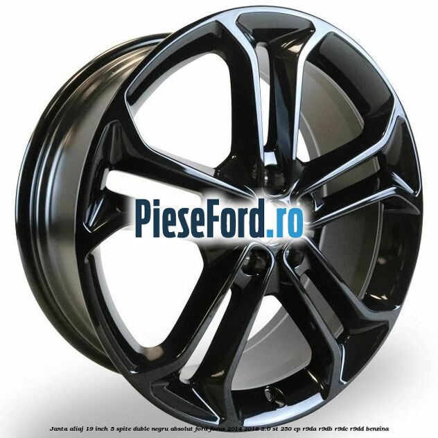 Janta aliaj 19 inch, 5 spite duble negru absolut Ford Focus 2014-2018 2.0 ST 250 cp Janta aliaj 19 inch, 5 spite duble negru absolut Ford Focus 2014-2018 2.0 ST 250 cp R9DA, R9DB, R9DC, R9DD benzina