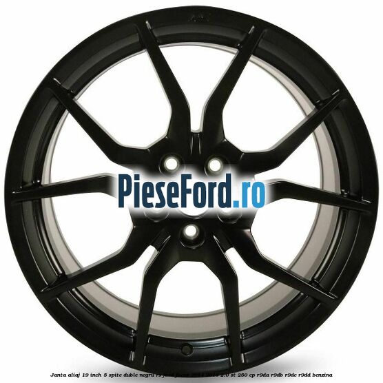 Janta aliaj 19 inch, 5 spite duble negru RS Ford Focus 2014-2018 2.0 ST 250 cp R9DA, R9DB, R9DC, R9DD benzina