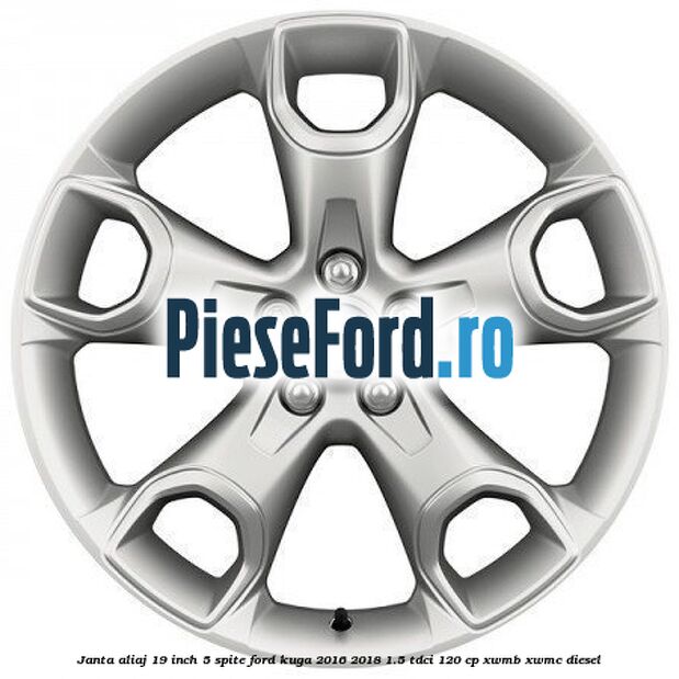 janta aliaj 19 inch, 5 spite Ford Kuga 2016-2018 1.5 TDCi 120 cp XWMB, XWMC diesel