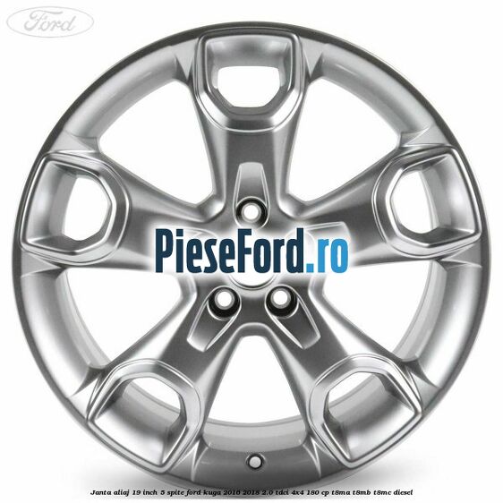 janta aliaj 19 inch, 5 spite Ford Kuga 2016-2018 2.0 TDCi 4x4 180 cp T8MA, T8MB, T8MC diesel