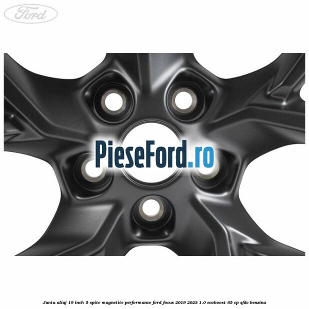 Janta aliaj 19 inch, 5 spite magnetite performance Ford Focus 2019-2023 1.0 EcoBoost 85 cp SFDC benzina