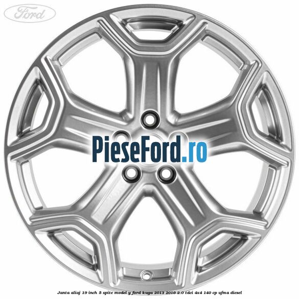 Janta aliaj 19 inch, 5 spite model Y Ford Kuga 2013-2016 2.0 TDCi 4x4 140 cp UFMA diesel