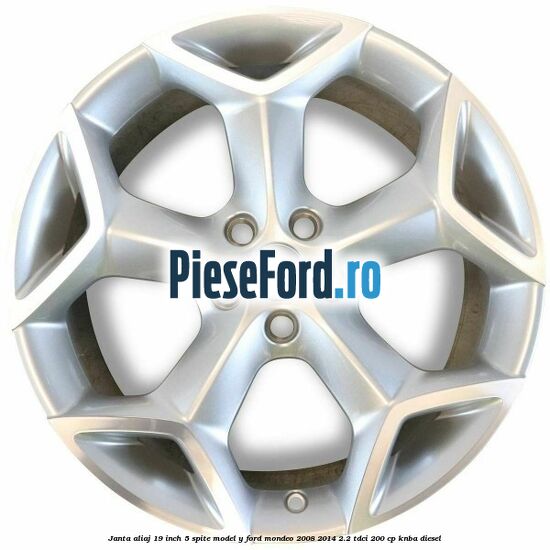 Janta aliaj 19 inch, 5 spite model Y Ford Mondeo 2008-2014 2.2 TDCi 200 cp KNBA diesel