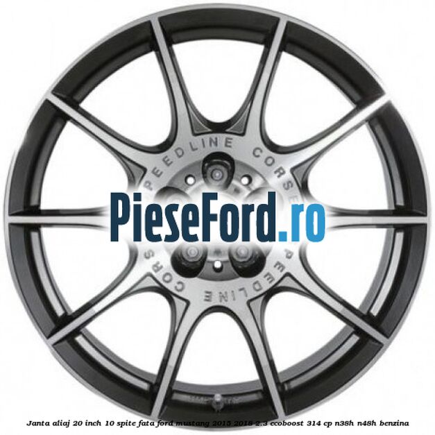 Janta aliaj 20 inch, 10 spite fata Ford Mustang 2015-2018 2.3 EcoBoost 314 cp N38H, N48H benzina
