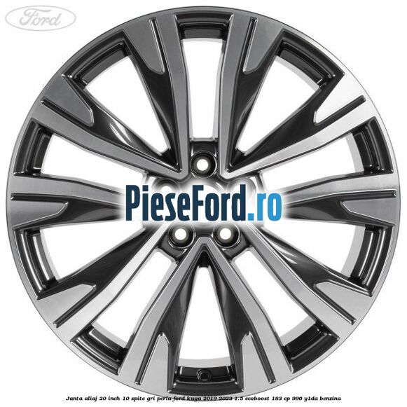 Janta aliaj 20 inch, 10 spite gri perla Ford Kuga 2019-2023 1.5 EcoBoost 183 cp 996, Y1DA benzina