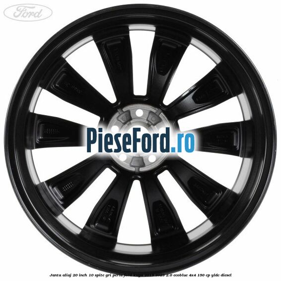 Janta aliaj 20 inch, 10 spite gri perla Ford Kuga 2019-2023 2.0 EcoBlue 4x4 150 cp YLDC diesel