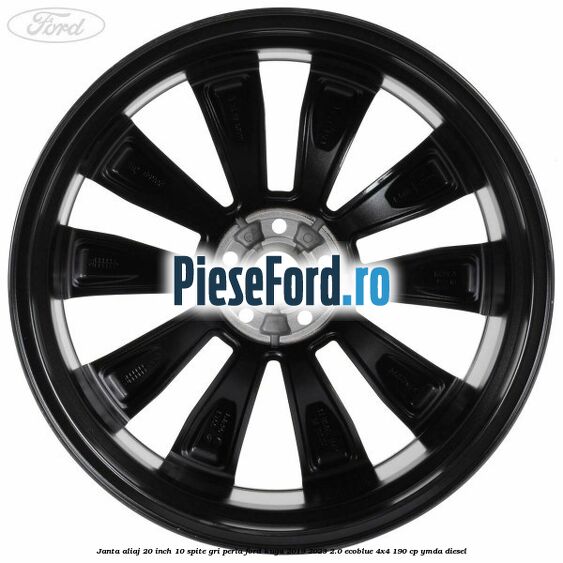 Janta aliaj 20 inch, 10 spite gri perla Ford Kuga 2019-2023 2.0 EcoBlue 4x4 190 cp YMDA diesel
