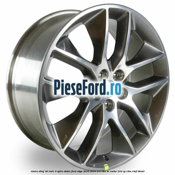 Janta aliaj 20 inch, 5 spite duble Ford Edge 2016-2018 2.0 TDCi Bi-Turbo 210 cp T9CE, T9CF diesel