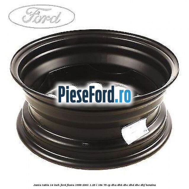Janta tabla 14 inch Ford Fiesta 1996-2001 1.25 i 16V 75 cp DHA, DHB, DHC, DHD, DHE, DHF benzina