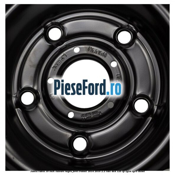 Janta tabla 16 inch culoare negru Ford Transit 2014-2018 2.2 TDCi 4x4 125 cp CY24, CYR5 diesel
