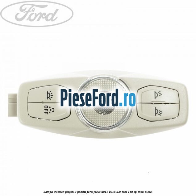 Lampa interior plafon 3 pozitii Ford Focus 2011-2014 2.0 TDCi 163 cp TXDB diesel