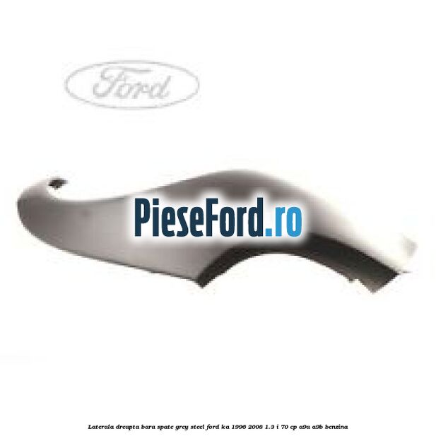 Laterala dreapta bara spate grey steel Ford Ka 1996-2008 1.3 i 70 cp A9A, A9B benzina