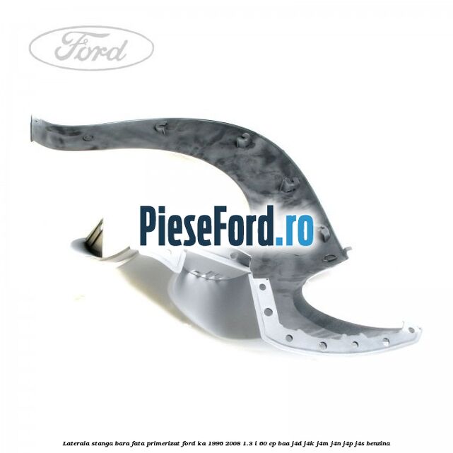 Laterala stanga bara fata primerizat Ford Ka 1996-2008 1.3 i 60 cp Laterala stanga bara fata primerizat Ford Ka 1996-2008 1.3 i 60 cp BAA, J4D, J4K, J4M, J4N, J4P, J4S benzina