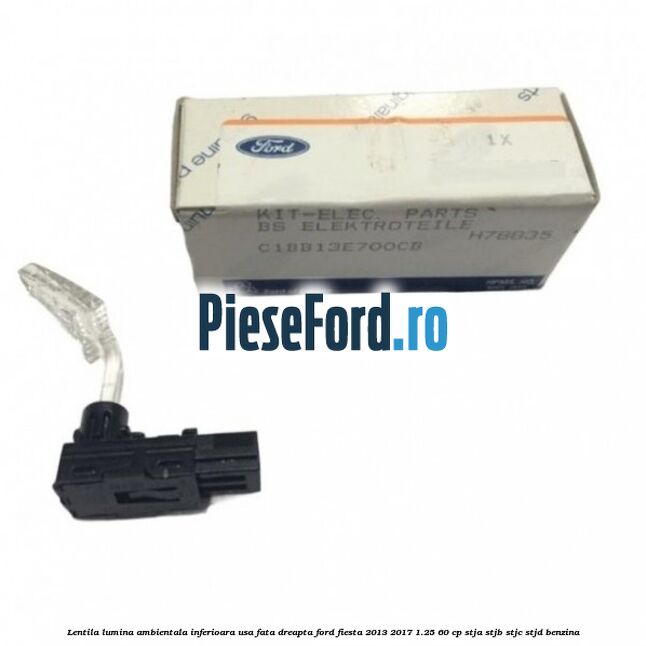 Lentila lumina ambientala inferioara usa fata dreapta Ford Fiesta 2013-2017 1.25 60 cp STJA, STJB, STJC, STJD benzina