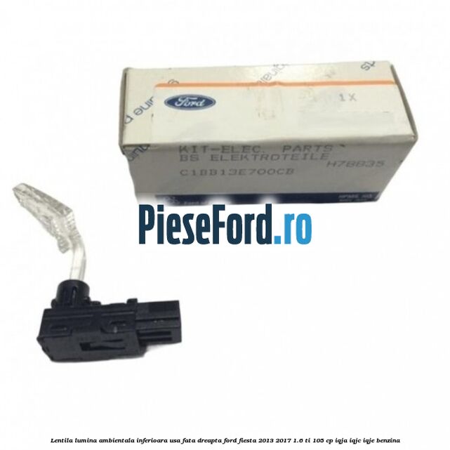 Lentila lumina ambientala inferioara usa fata dreapta Ford Fiesta 2013-2017 1.6 Ti 105 cp IQJA, IQJC, IQJE benzina