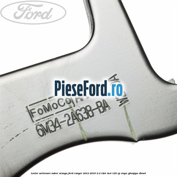 Levier actionare sabot stanga Ford Ranger 2012-2015 2.2 TDCi 4x4 125 cp ENQW, GBVAJQW diesel