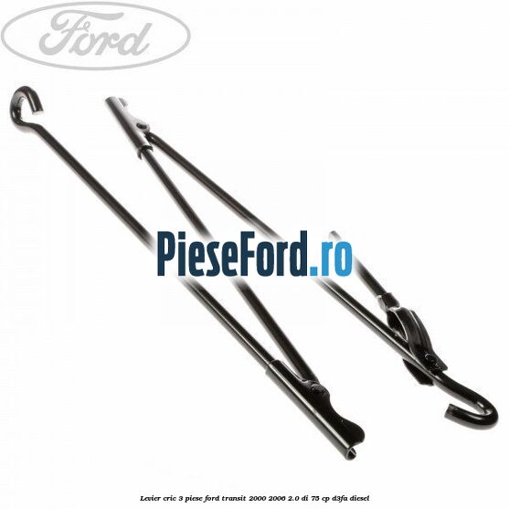 Levier cric 3 piese Ford Transit 2000-2006 2.0 DI 75 cp D3FA diesel