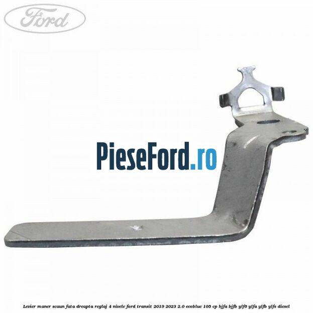 Levier maner scaun fata dreapta reglaj 4 nivele Ford Transit 2019-2023 2.0 EcoBlue 105 cp BJFA, BJFB, YLF6, YLFA, YLFB, YLFS diesel