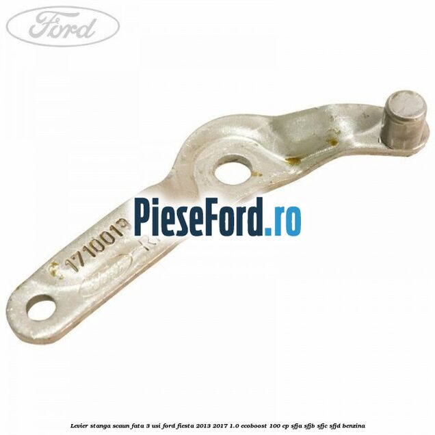 Levier stanga scaun fata 3 usi Ford Fiesta 2013-2017 1.0 EcoBoost 100 cp SFJA, SFJB, SFJC, SFJD benzina