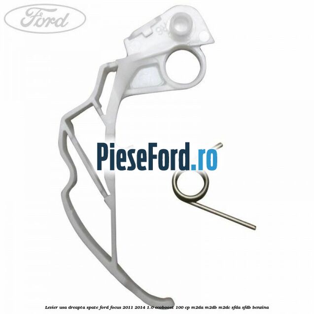 Levier usa dreapta spate Ford Focus 2011-2014 1.0 EcoBoost 100 cp Levier usa dreapta spate Ford Focus 2011-2014 1.0 EcoBoost 100 cp M2DA, M2DB, M2DC, SFDA, SFDB benzina
