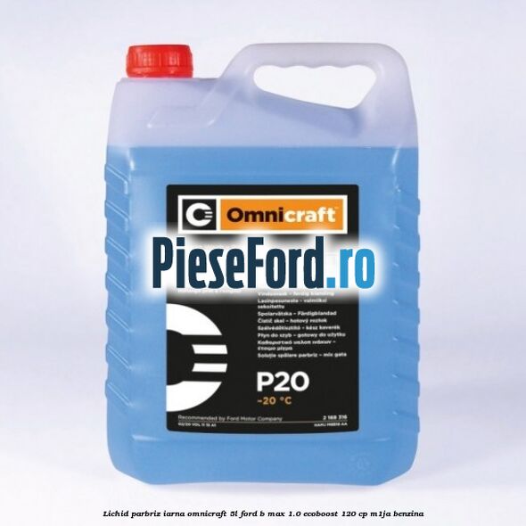 Lichid parbriz iarna Omnicraft 5L Ford B-Max 1.0 EcoBoost 120 cp