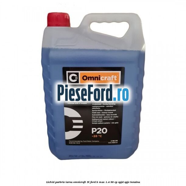 Lichid parbriz iarna Omnicraft 5L Ford B-Max 1.4 90 cp SPJD, SPJE benzina