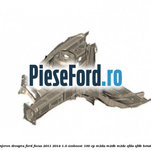 Lonjeron dreapta Ford Focus 2011-2014 1.0 EcoBoost 100 cp M2DA, M2DB, M2DC, SFDA, SFDB benzina