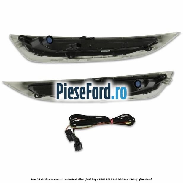 Lumini de zi cu ornament moondust silver Ford Kuga 2008-2012 2.0 TDCI 4x4 140 cp UFDA diesel
