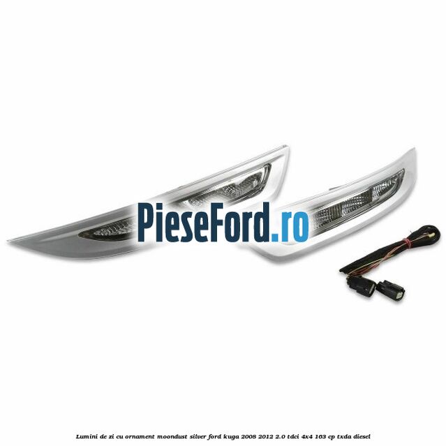 Lumini de zi cu ornament moondust silver Ford Kuga 2008-2012 2.0 TDCI 4x4 163 cp Lumini de zi cu ornament moondust silver Ford Kuga 2008-2012 2.0 TDCI 4x4 163 cp TXDA diesel