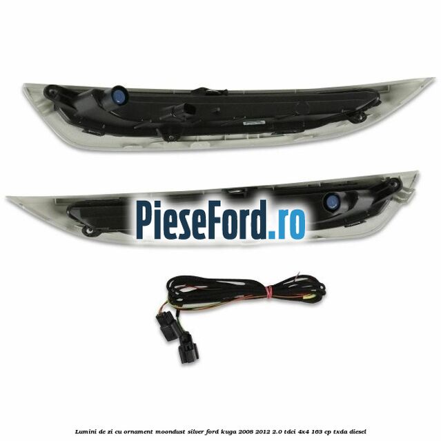 Lumini de zi cu ornament moondust silver Ford Kuga 2008-2012 2.0 TDCI 4x4 163 cp Lumini de zi cu ornament moondust silver Ford Kuga 2008-2012 2.0 TDCI 4x4 163 cp TXDA diesel