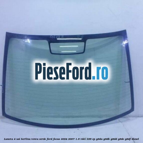 Luneta 4 usi berlina, tenta verde Ford Focus 2004-2007 1.6 TDCi 109 cp G8DA, G8DB, G8DD, G8DE, G8DF diesel