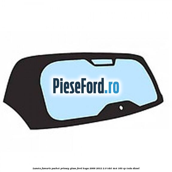 Luneta, fumurie, pachet privacy glass Ford Kuga 2008-2012 2.0 TDCI 4x4 163 cp TXDA diesel
