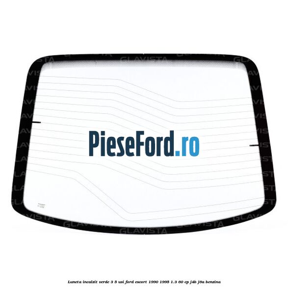 Luneta incalzit verde 3/5 usi Ford Escort 1990-1995 1.3 60 cp J4B, J6A benzina