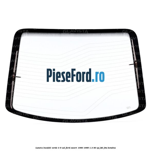 Luneta incalzit verde 3/5 usi Ford Escort 1990-1995 1.3 60 cp J4B, J6A benzina