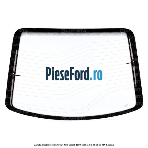 Luneta incalzit verde 3/5 usi Ford Escort 1990-1995 1.6 i 16 88 cp L1H benzina