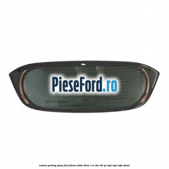 Luneta Privacy Glass Ford Fiesta 2008-2012 1.6 TDCi 95 cp T3JA, TZJA, TZJB diesel