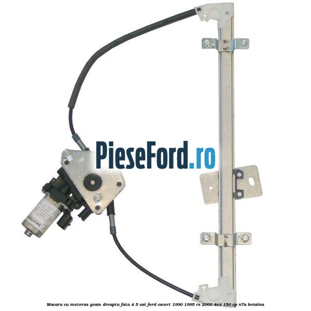 Macara cu motoras geam dreapta fata 4/5 usi Ford Escort 1990-1995 RS 2000 4x4 150 cp N7A benzina